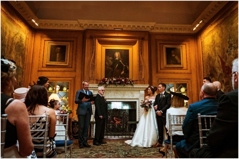 wedding ceremony in a scottish country estate