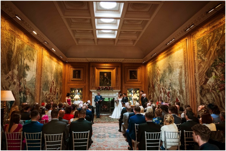 wedding ceremony in a scottish country estate