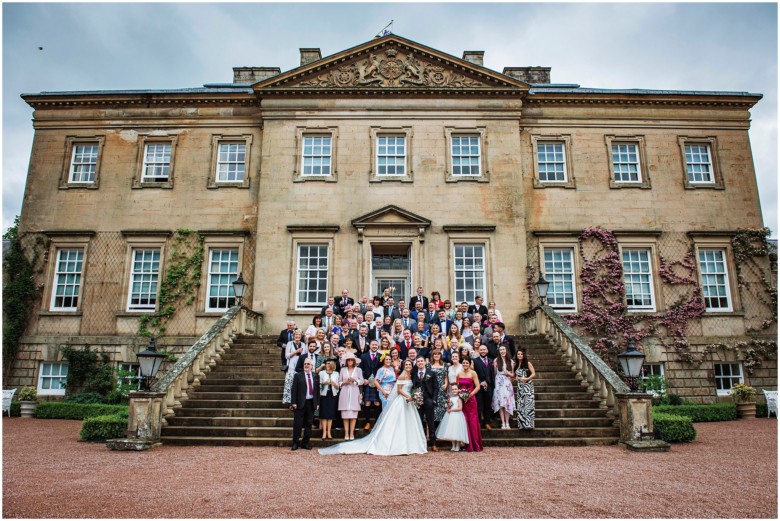 bridal party and guests