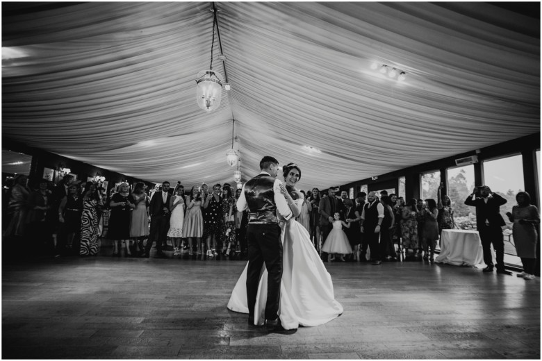 bride and groom first dance