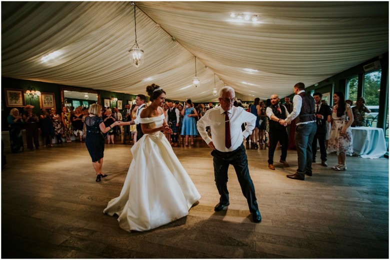 bride and groom first dance