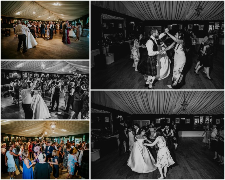 bride and groom first dance