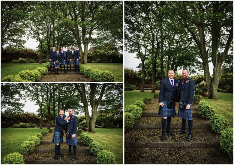 groom and his groomsmen