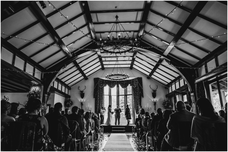 bride and groom at their wedding ceremony