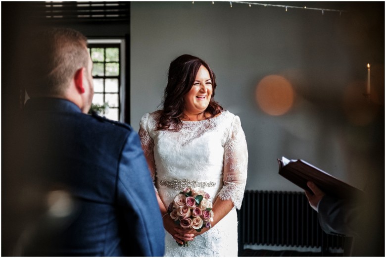 bride and groom at their wedding ceremony