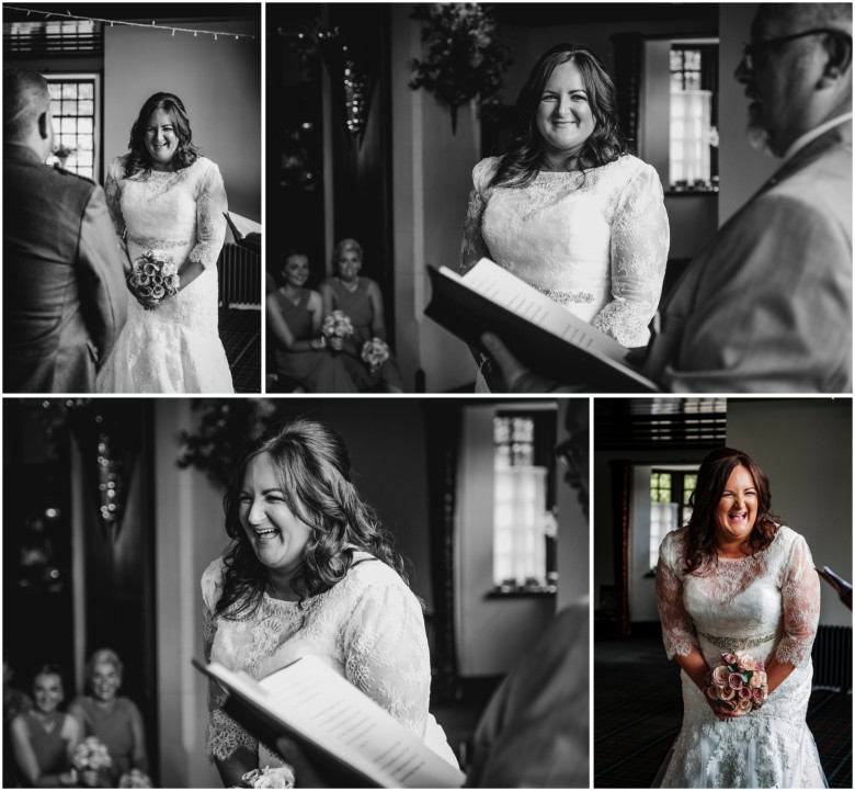 bride and groom at their wedding ceremony