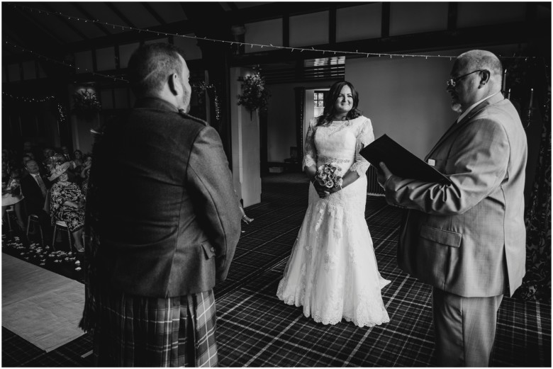 bride and groom at their wedding ceremony