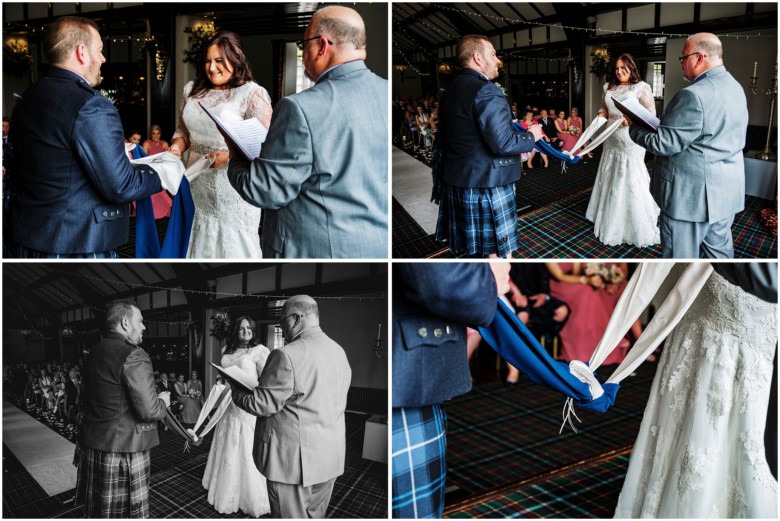 bride and groom at their wedding ceremony