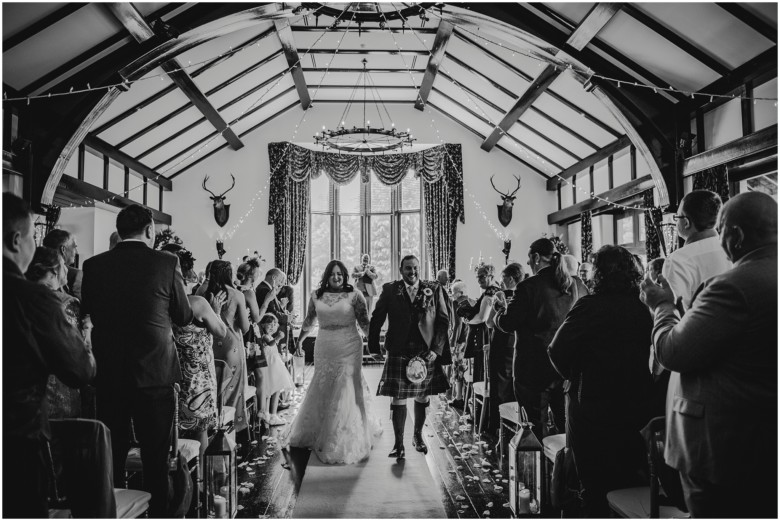 bride and groom at their wedding ceremony