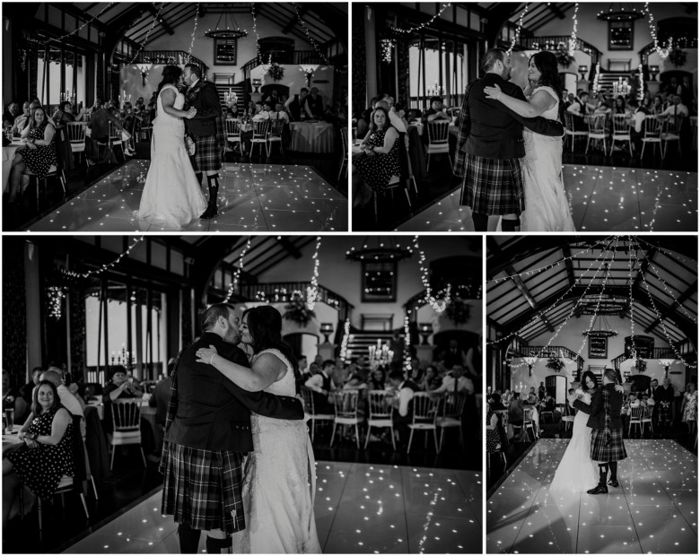 bride and grooms first dance