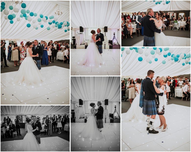 bride and groom first dance