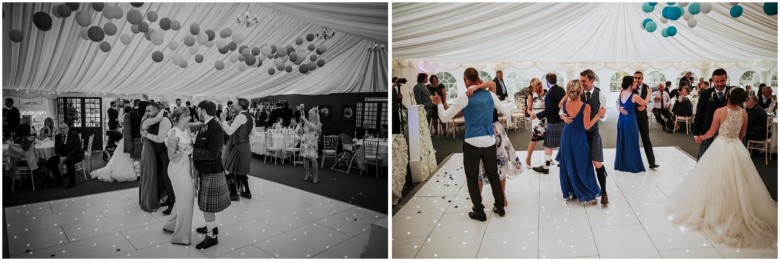 bride and groom first dance