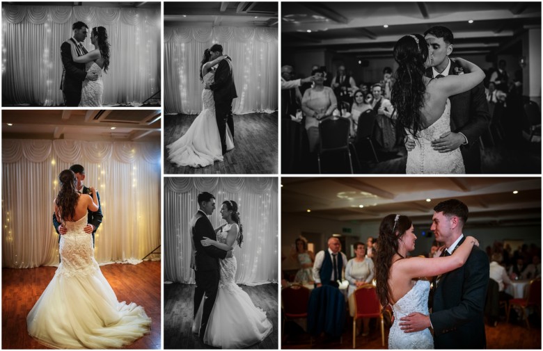 bride and groom first dance