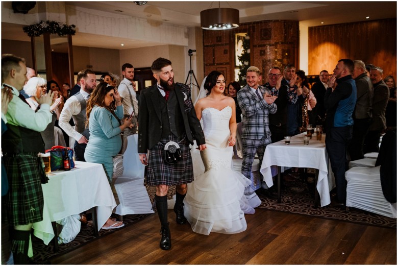 bride and grooms first dance