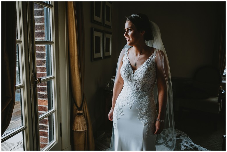 bride in her wedding dress