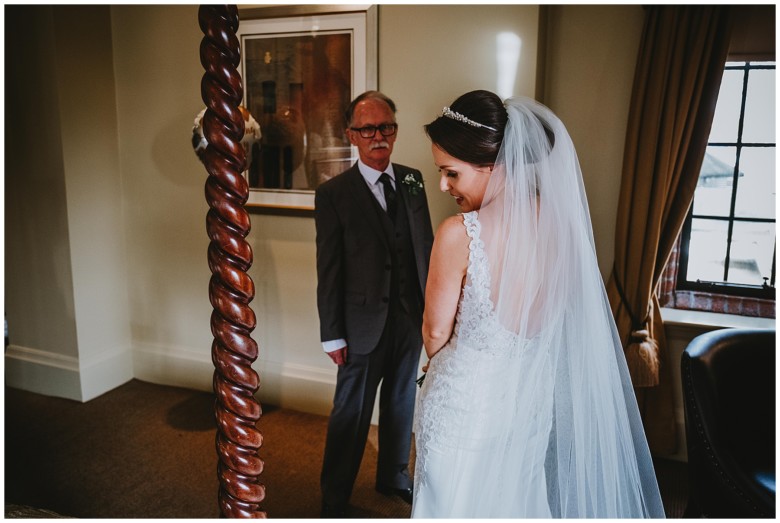 bride in her wedding dress