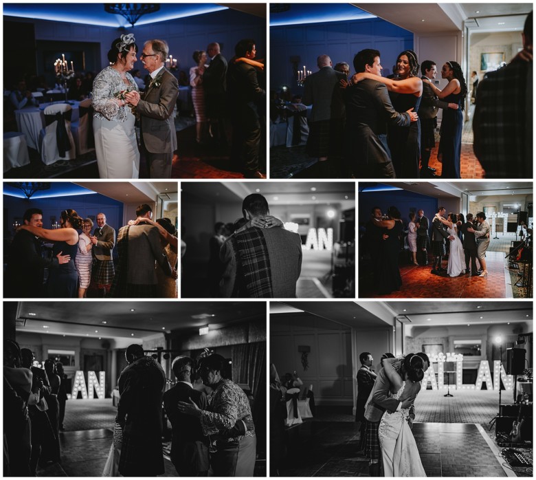 bride and grooms first dance