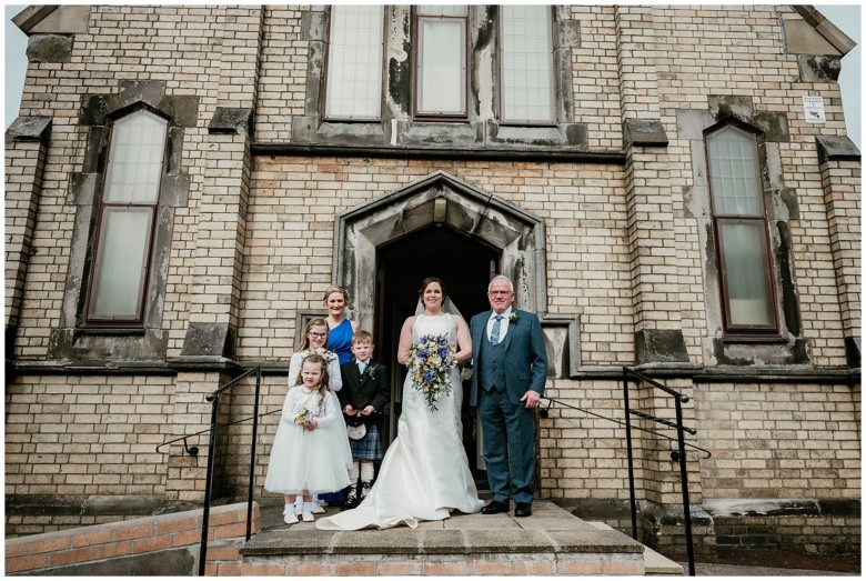 Bride at the church