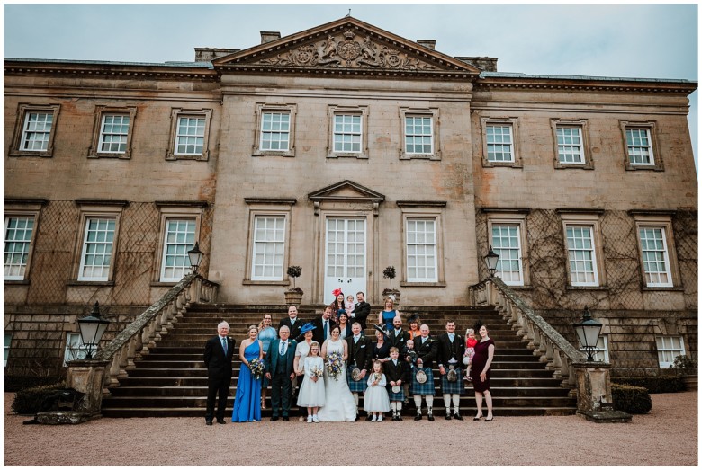 bridal party and guests