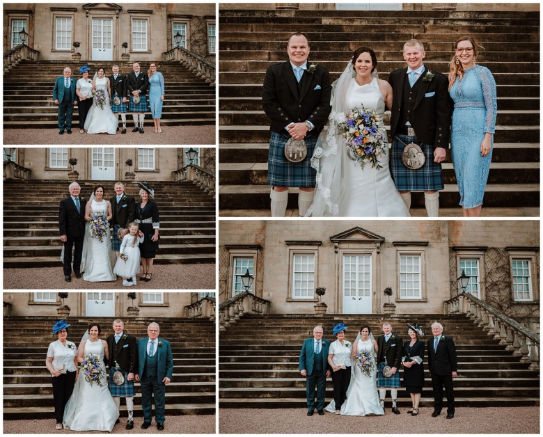 bridal party and guests