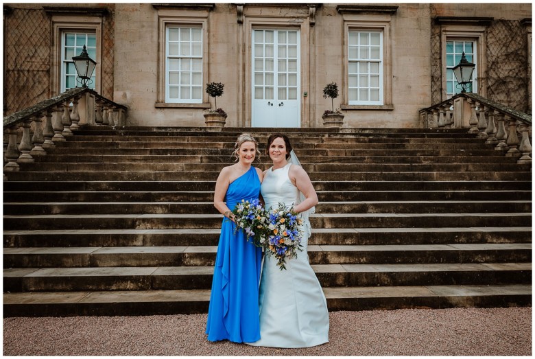 bridal party and guests