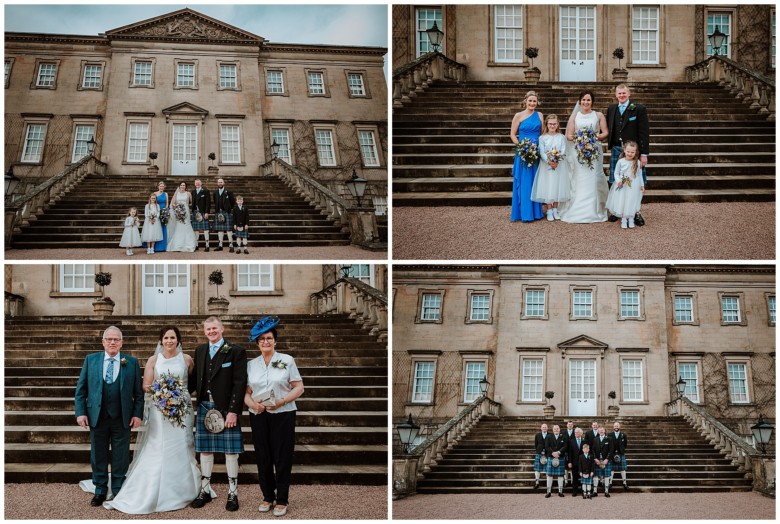 bridal party and guests