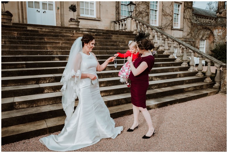 bridal party and guests